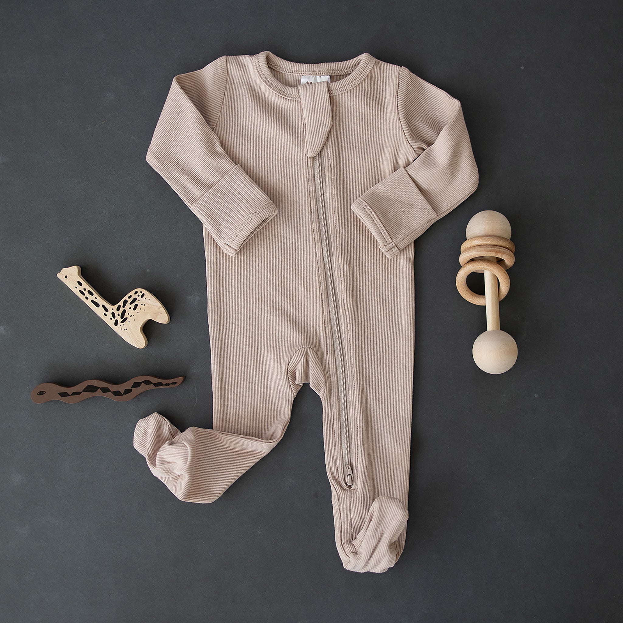 Organic best sale zipper onesie