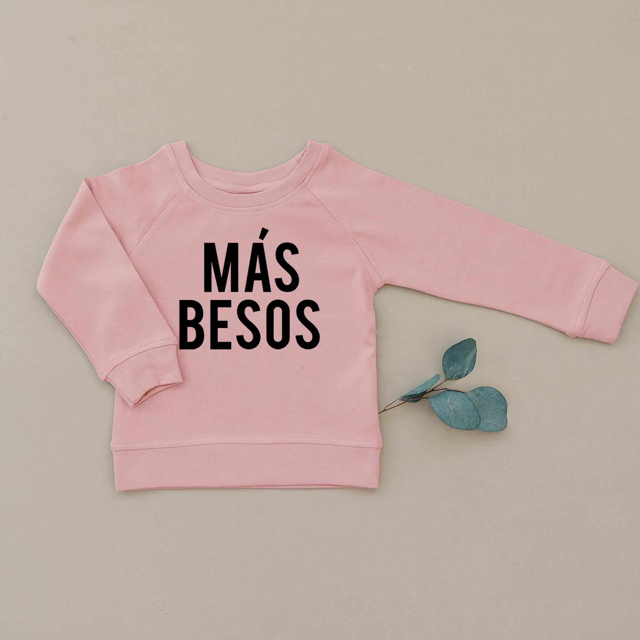 Mas Besos Mas Siestas Organic Baby Toddler Mauve Pullover