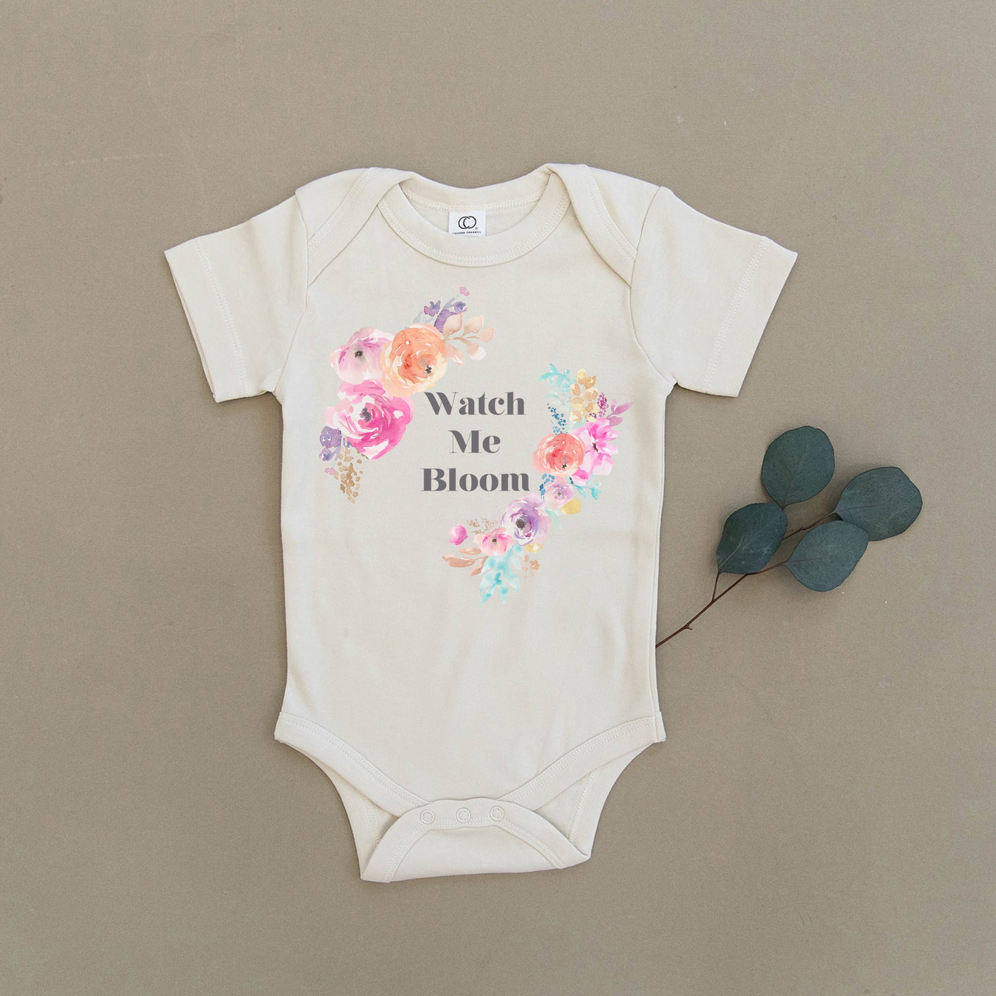 Floral newborn outlet onesie