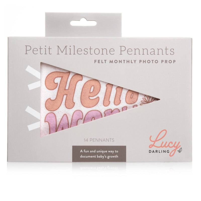 Flower Child Petit Milestone Pennant