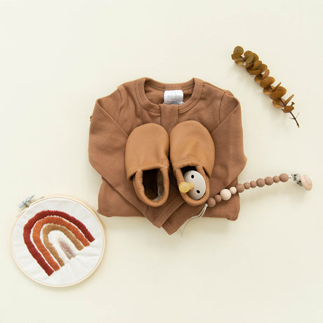 Snuggle Me Organic Infant Lounger - Gingerbread - Momease Baby Boutique