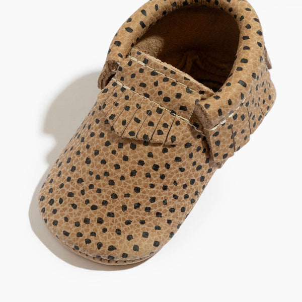 Almond Speckles Moccasin Baby Shoe