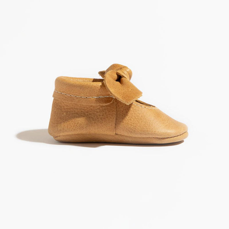 Beehive State Knotted Bow Baby Shoe