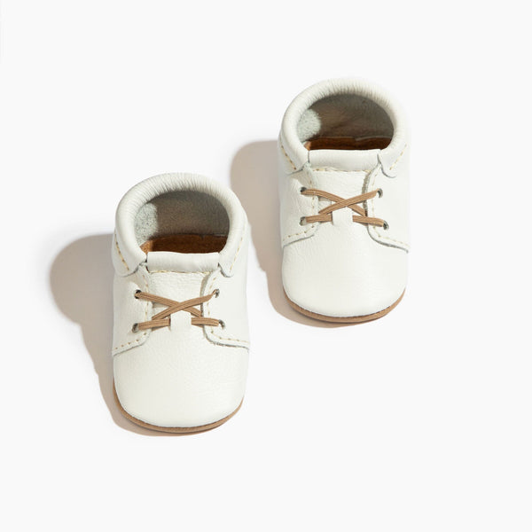 Toasted Bright White Oxford Baby Shoe