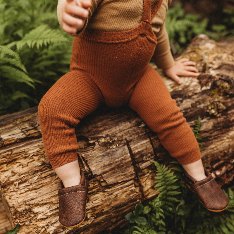 Leather Baby & Toddler Loafer Moccasins - Sable