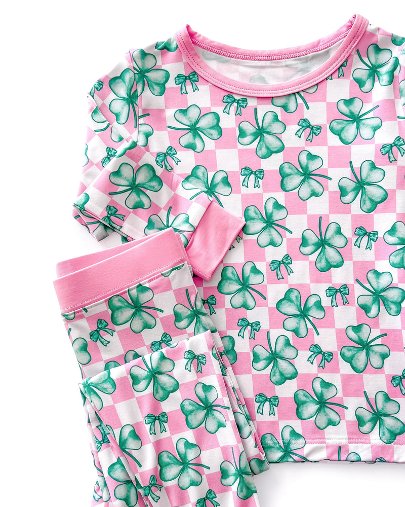 Bamboo Two Piece Set | Shamrock & Bows