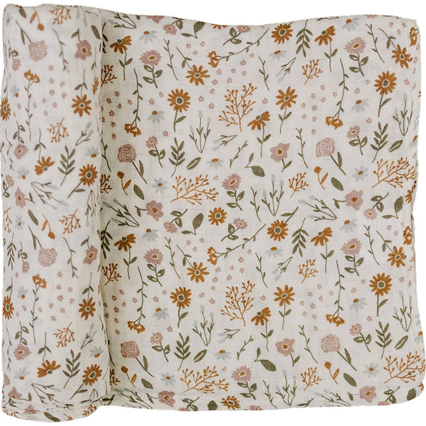 Floral muslin swaddle outlet blanket