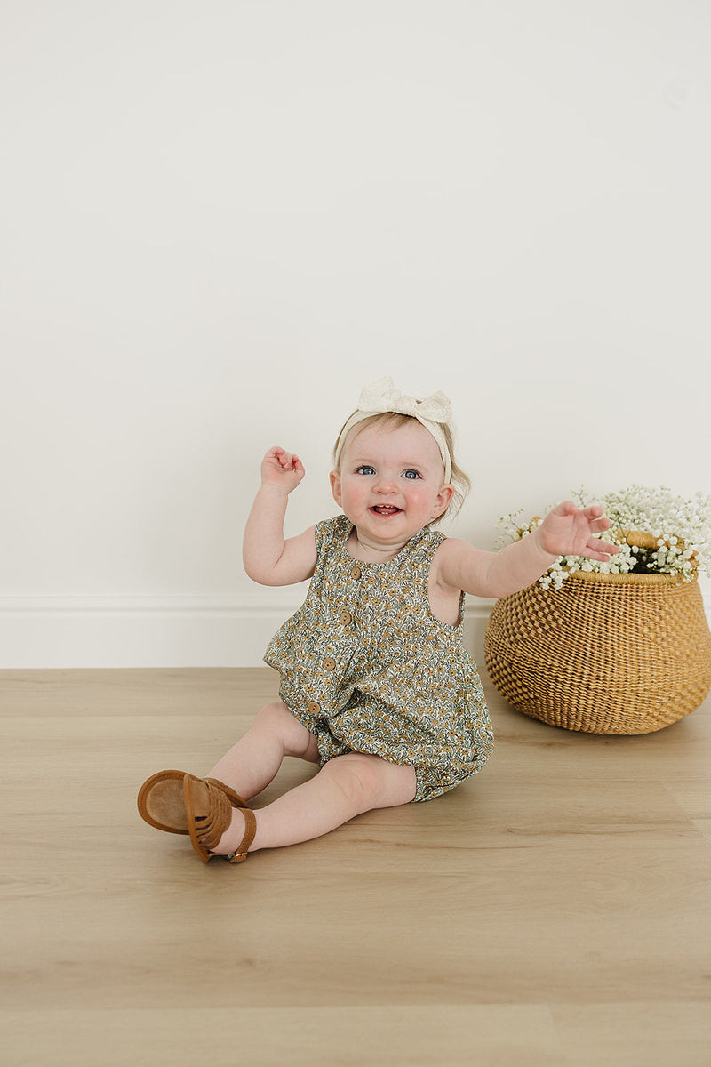 Golden Meadow Bubble Romper