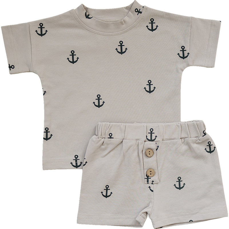 Anchors Button Short Set