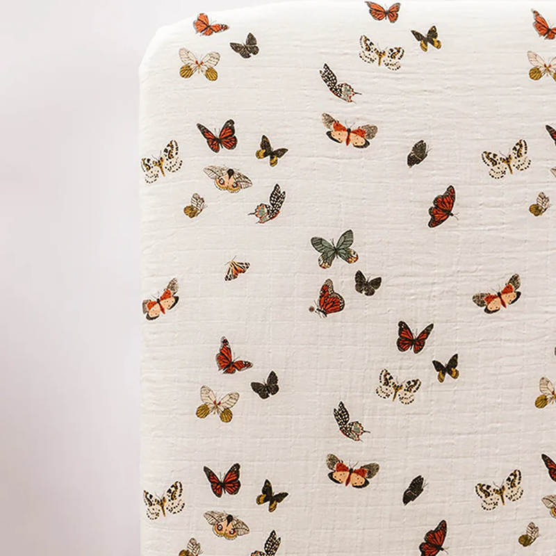 Butterfly Migration Crib Sheet