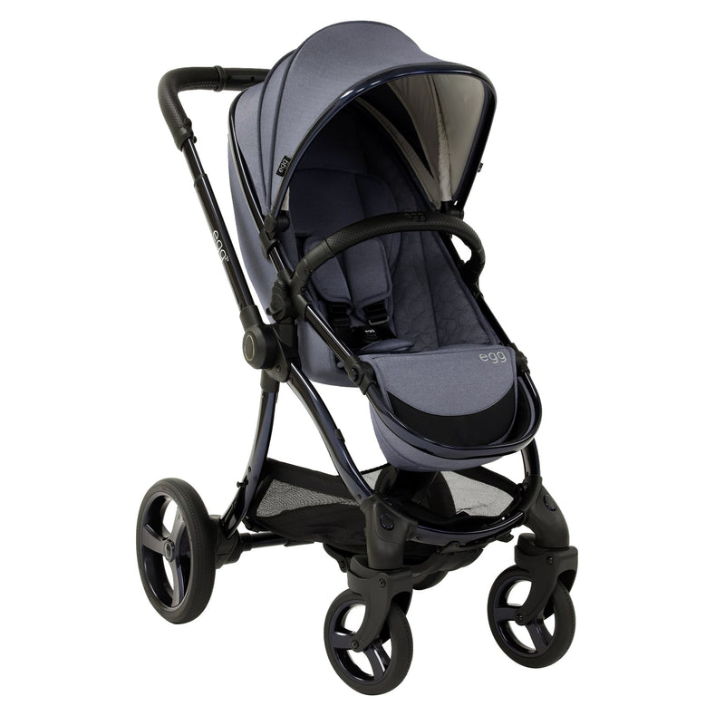 egg2® Stroller & Carry Cot in Chambray Bundle