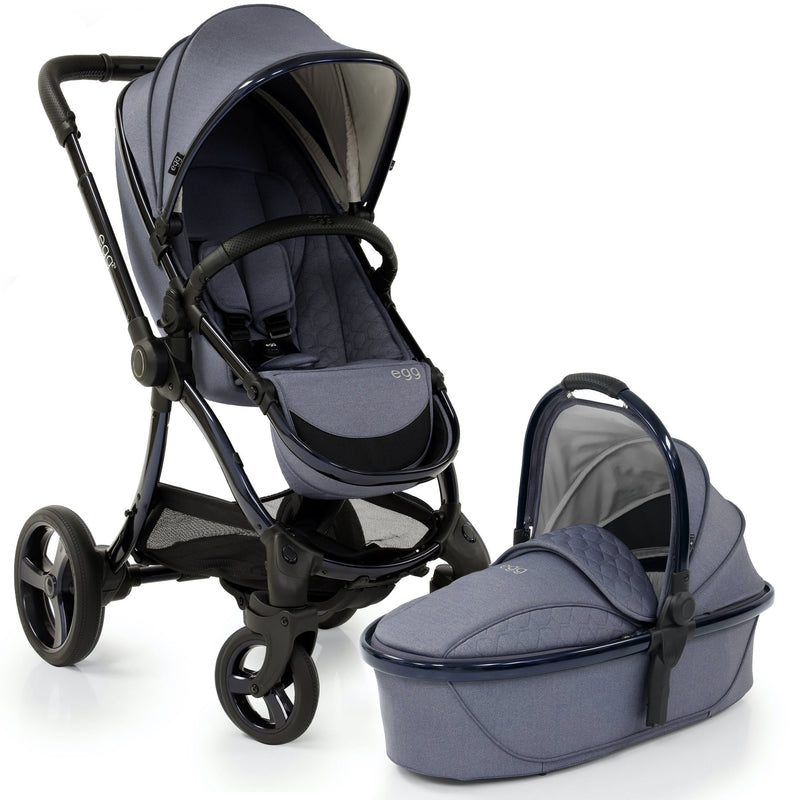 egg2® Stroller & Carry Cot in Chambray Bundle