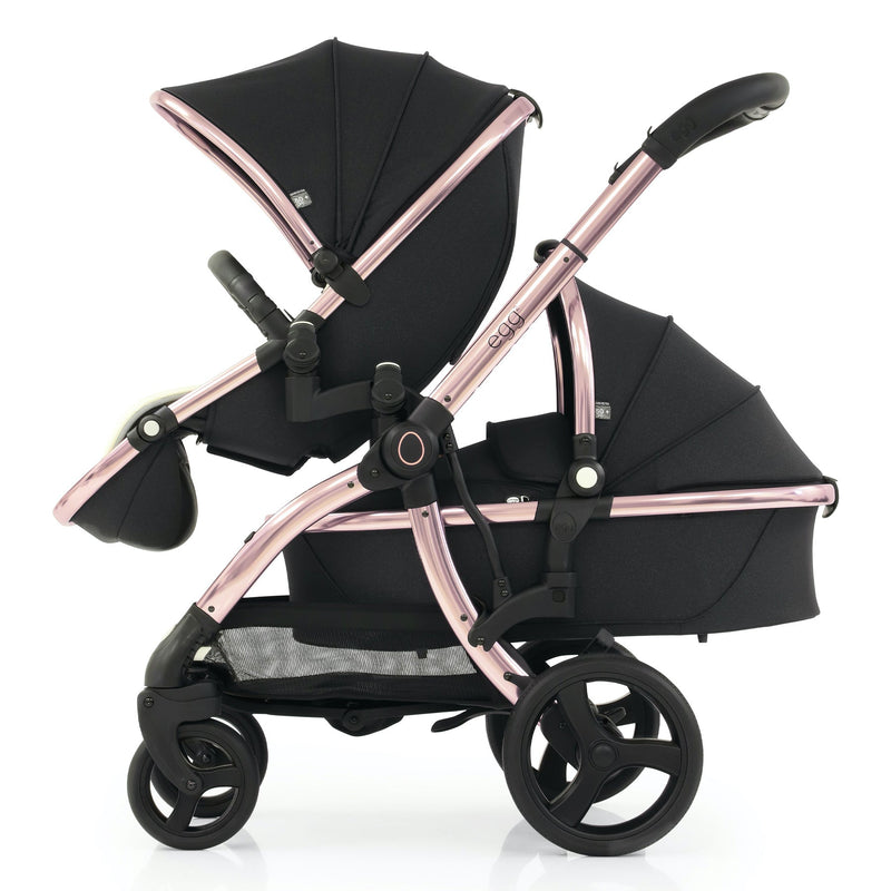 egg2® Stroller & Carry Cot in Diamond Black Bundle