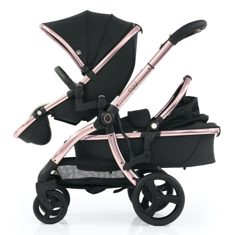 egg2® Stroller & Carry Cot in Diamond Black Bundle