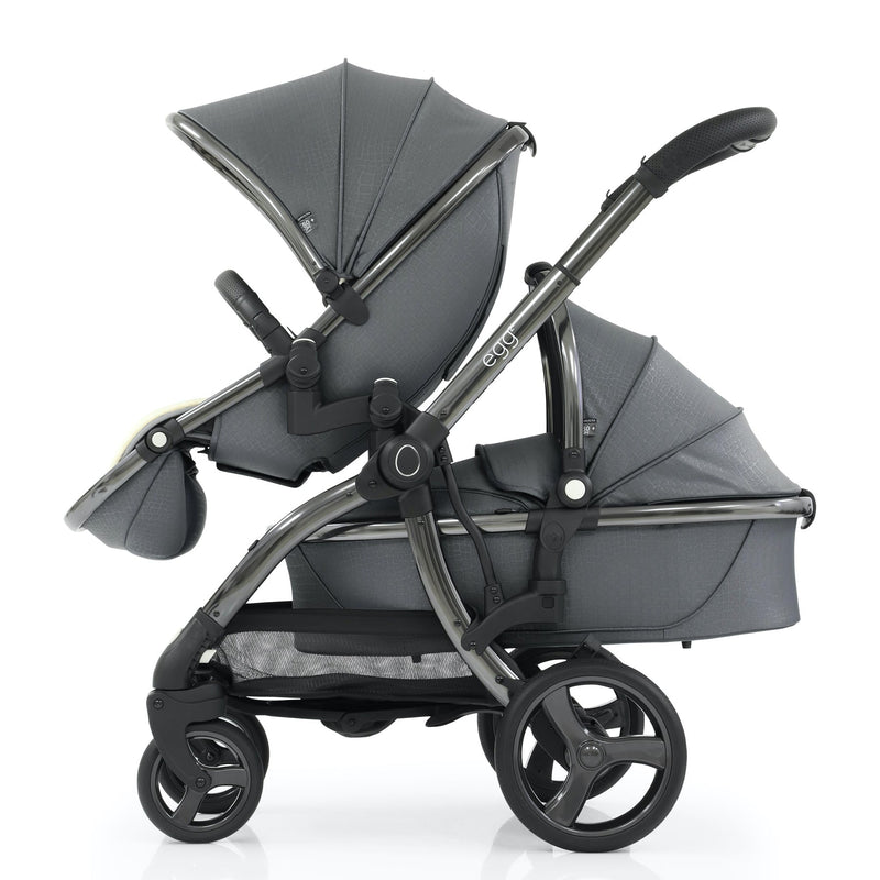 egg2® Stroller & Carry Cot in Jurassic Grey Bundle