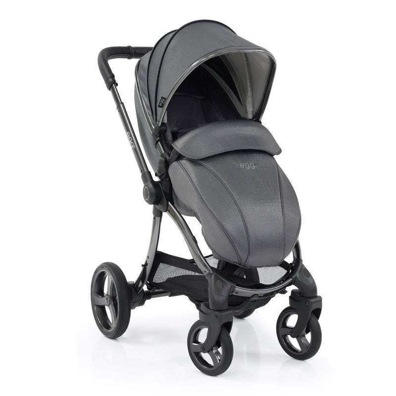 egg2® Stroller & Carry Cot in Jurassic Grey Bundle