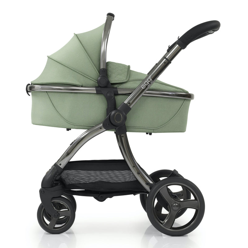 egg2® Stroller & Carry Cot in Sea Grass Bundle