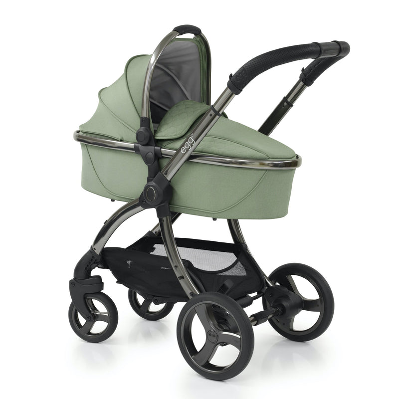 egg2® Stroller & Carry Cot in Sea Grass Bundle