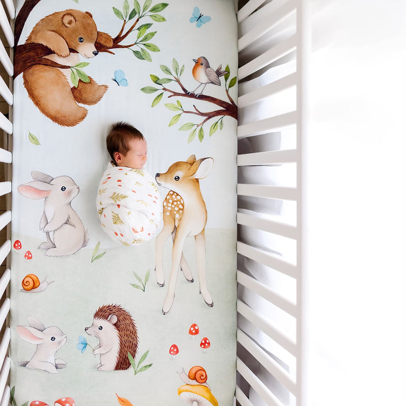 Enchanted Forest bamboo swaddle