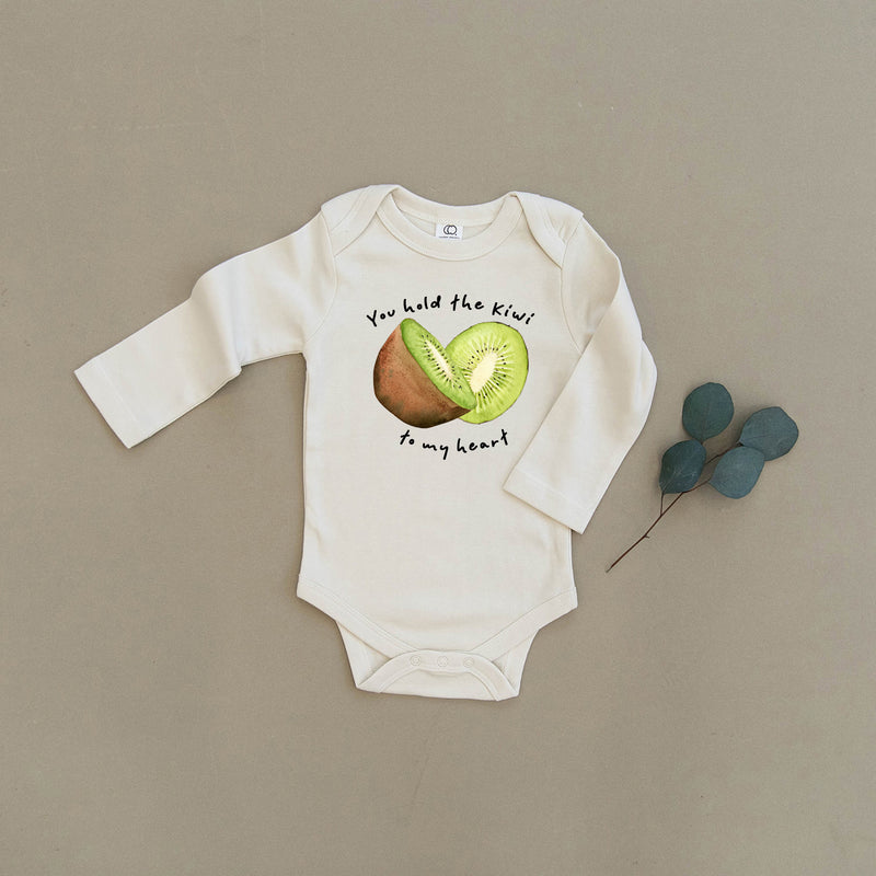 You Hold The Kiwi To My Heart Organic Baby Onesie®