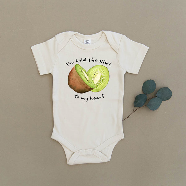 You Hold The Kiwi To My Heart Organic Baby Onesie®