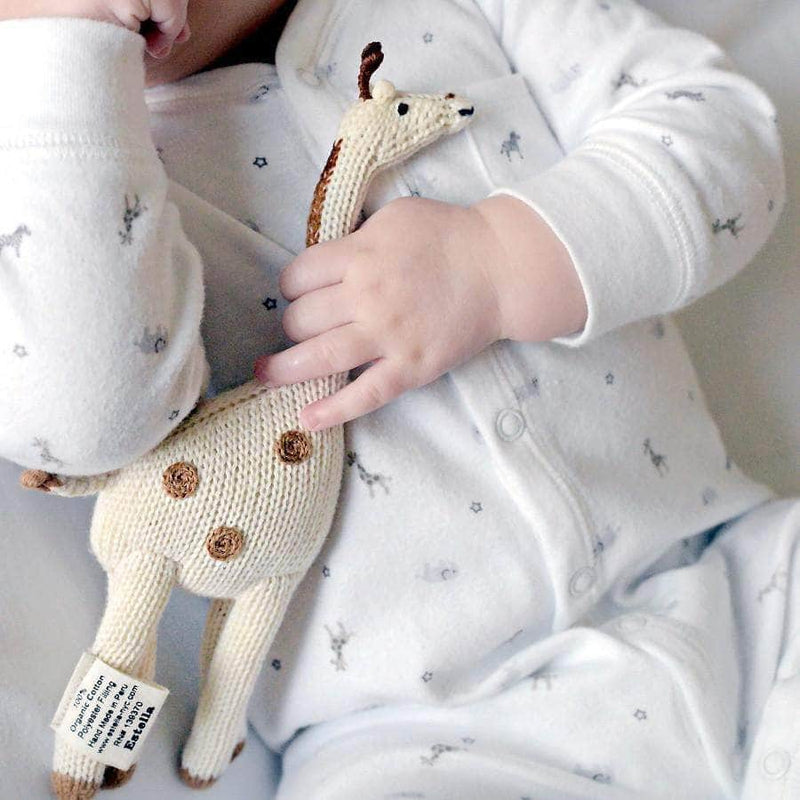 Giraffe Baby Toy - Organic Newborn Rattle – Urban Baby Co.