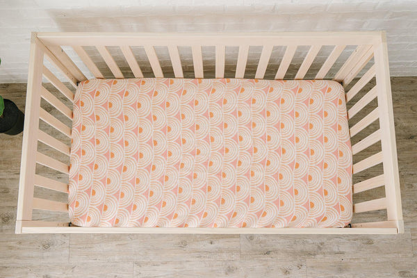 Bamboo Fitted Crib Sheet - Vintage Sunshine