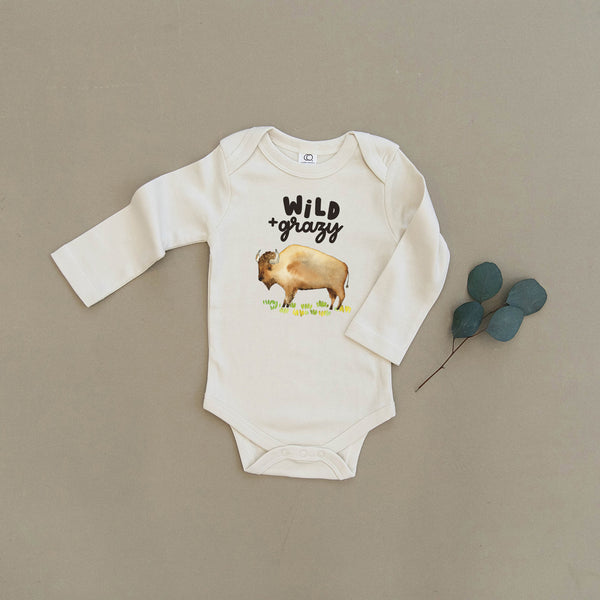 Wild & Grazy Bison Organic Baby Onesie®