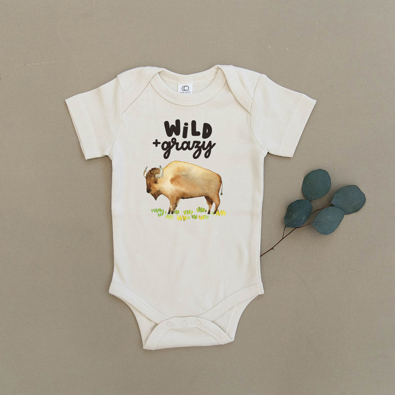 Wild & Grazy Bison Organic Baby Onesie®