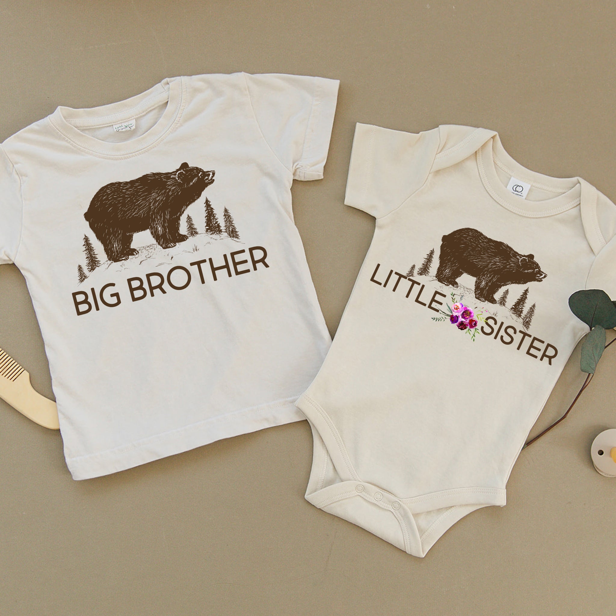 Big Brother Bear & Little Sister Bear Organic Baby Set – Urban Baby Co.