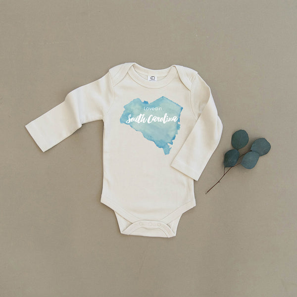 Loved in South Carolina Organic Baby Onesie®