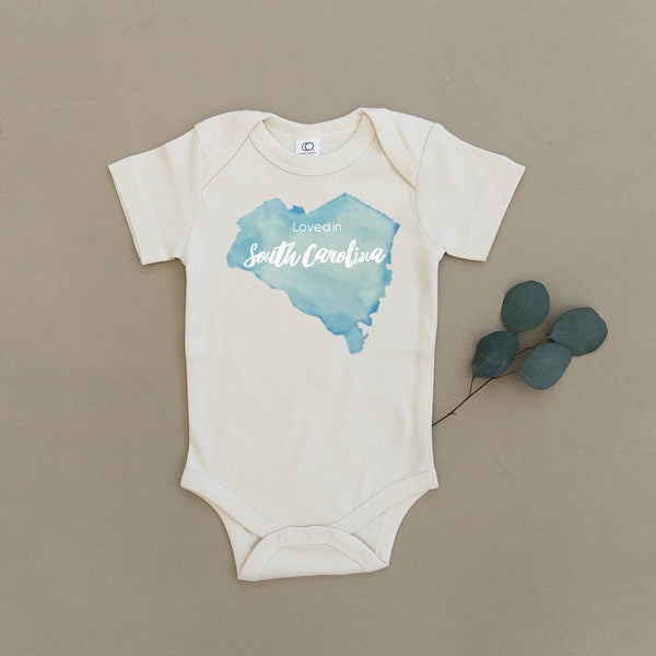 Loved in South Carolina Organic Baby Onesie®